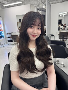 ハピネス 梅田茶屋町店(HAPPINESS) 韓国ヘア/レイヤーカット/髪質改善/顔周りカット/ベージュ