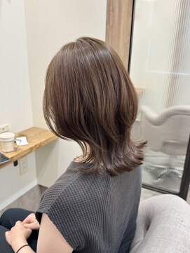 シア 新越谷店(SHEER) くびれボブ×透明感ベージュ