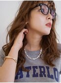 大人巻き髪ロングヘア*セミロングヘア*前髪カット*30代40代50代