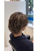 サーフカールセンターパート波巻きツイストスパイラルツーブロ