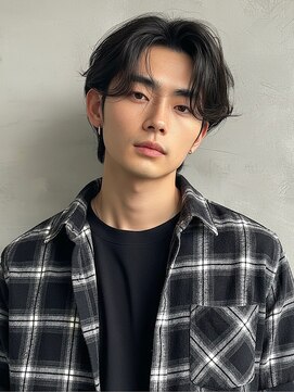 フォト 新宿(foto) men's/メンズカット/刈り上げセンターパート/ニュアンスパーマ