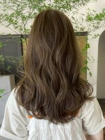 ヘアーアイスカルテット(HAIR ICI QUARTET) 大人可愛いオリーブブラウンブリーチなし透明感ロング