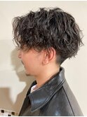 波巻き/ツイスト/スパイラル/メンズパーマ