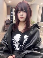 アミヘアーサプライ(AMI Hair Supply)&nbsp;カシスボルドー/韓国風カット/ウルフレイヤー/ブリーチなし