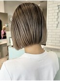 クラゲヘアー/小顔に見せるヘア/ココアベージュ/一宮