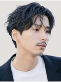 大阪梅田ツイストスパイラルパーマ波巻きパーマセンターパート◆