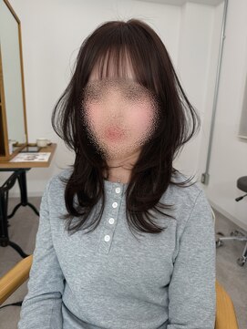 クイ(quii) 王道トップふわっと★韓国ハッシュカット/透明感バイオレット