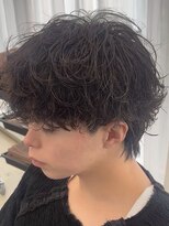 メンズサロン ノード 栄(men’s salon NODE)&nbsp;ニュアンスシャドウパーマレイヤーマッシュ栄スタイル