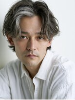 ビフィーノ リルネ フォー メン(Bifino Rilune for men)&nbsp;MEN’S/リバースセンターパート/ニュアンスパーマ/川西池田