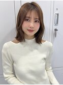 大人ボブ/くびれ/ミディアムレイヤー/外ハネボブ/ミディアムボブ
