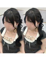 ヘアセットアリエス(aries)&nbsp;お団子サイドポニー