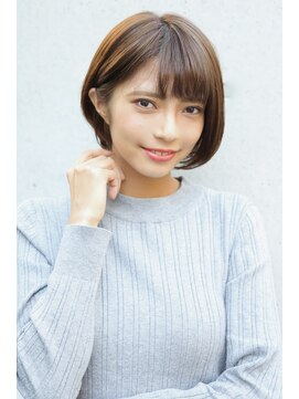 ヘアリゾート アジア(Hair Resort Asia) 耳掛けショートボブ【ヘアリゾートアジア南浦和店】