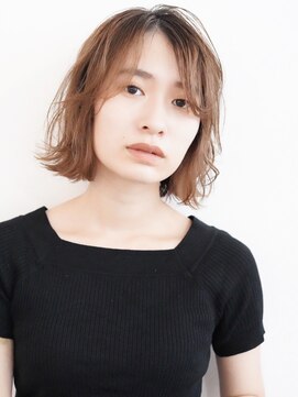 サンク 原宿 表参道(cinq) くびれミディ◎イルミナカラー外ハネボブベージュカラーアッシュ