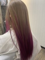 ヘアーグランデシーク(Hair Grande Seeek)&nbsp;ミルクティー×ピンク　グラデーション☆