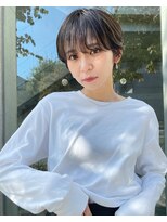 ブランド(BLANDO)&nbsp;マッシュショート　小顔カット　マニッシュ　大人可愛い
