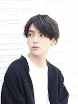 無造作パーマ/外ハネ/サイドパート
