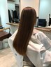 [自然なストレート☆平日限定]似合わせカット＋縮毛矯正　￥15000～