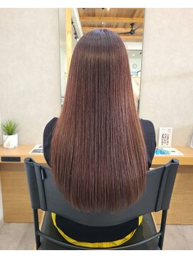 アンドビー(&b.) サラつやロング×ピンクラベンダー