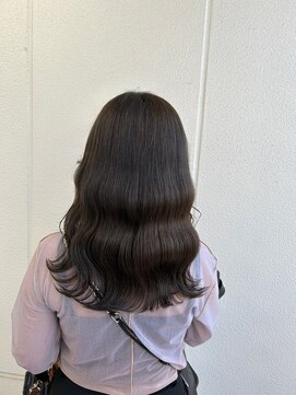 ガリカ シーム(Gallica/SEAM) 【桑原雪音】透け感のある地毛風グレージュ/大人ウェーブロング