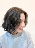 ボブ×ニュアンスパーマ