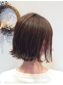 ブラウンアッシュ☆切りっぱなしボブ