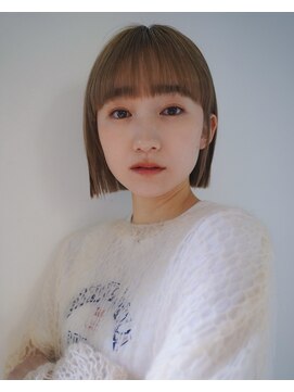 ガーデン 銀座(GARDEN) 小顔似合わせボブ　イメチェンフルバング　ブリーチカラー