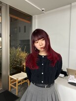 ディッシィ 立川(D'ICI) YUGO～姫カット気味顔まわりレイヤー/レイヤースタイル