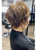 40代50代60代白髪マッシュショートボブ大人美人くびれ髪質改善