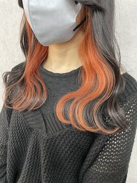 アン ブリーチ 大宮駅東口店(UN BLEACH) 【インナーカラー♪♪】オレンジカラー♪♪