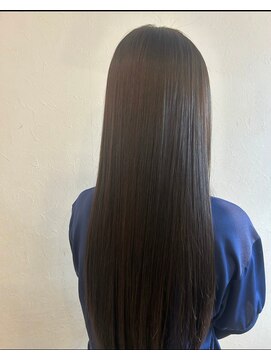 エヌアンドエー 春日部東口店(hair shop N&A) つや髪綺麗なロングストレート 髪質改善Trと秋色カラー#2