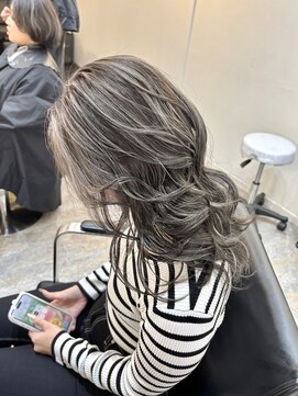 ブレンド 渋谷(BLend) 前髪ハイライトカラー似合わせカットウェーブミディアム