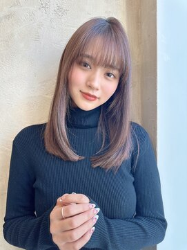 アフロート ルヴア(AFLOAT RUVUA) ◎大人綺麗なスタイル　顔まわりカット　セミロング　ロング