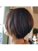 ドライカットのショートボブ