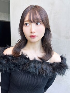 アルバム 銀座(ALBUM GINZA) 美髪韓国ヘア顔周りレイヤーロング_F20461