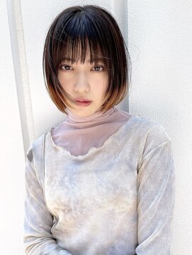 ソト 銀座(soto.) ハイライトカラー/くびれヘア/レイヤーパーマ/ミニボブ[銀座]