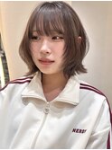 20代/韓国ボブ/レイヤーボブ/タッセルボブ/透明感カラー
