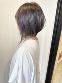 似合わせカット+前下がりショートボブ