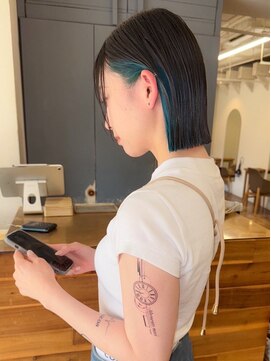 ヨハク 大阪梅田中崎町(yohaku) <32>切りっぱなしボブ×ブリーチ♪ショート・メンズカットも◎