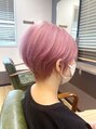 アグ ヘアー シルフ 市名坂店(Agu hair sylph)&nbsp;柔らかいピンクとショートレイヤー