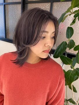 バランス 原宿 表参道(balance) フェイスフレーミングハイライト×グレージュ YUKA