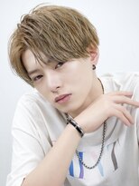 エイド 本店(aid)&nbsp;ハイトーンミルクティーベージュアップバングコンマバング