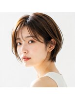 ヘアーエボリューション&nbsp;透け感ベージュの大人美人ショート