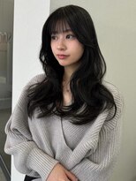 ソヨン 岡崎店(SOYON)&nbsp;黒髪×シースルーぱっつんバング