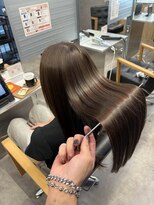 キング 京橋店(K!ng)&nbsp;縮毛矯正髪質改善レイヤーカットハッシュカットダブルカラー