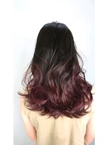 ブリス(VLISS) バイオレットグラデーション_3Dカラージグザグバング