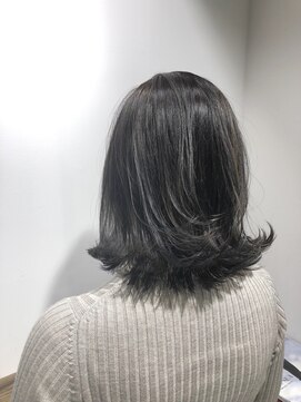 フォーク(FOLK) 恵比寿×YAMATO プラチナハイライト_外ハネミディ