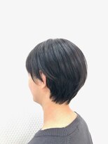 クオリス 上福岡店(QUALIS)&nbsp;大人黒髪艶カラー/丸みのある小顔ハンサムショート/30代40代50代