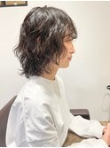 【HOSSY】ウルフパーマ☆くびれミディアム__ミディアムレイヤー