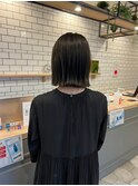 シンプルボブ(ブリーチハイライトカラー入り)