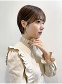 丸みショート_チェリーブラウンフェミニンロング_29048